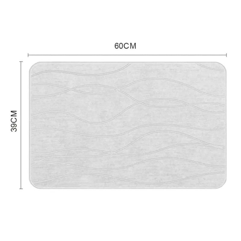 Tapete Absorvente para Banheiro de Terra de Diatomáceas HDP - Secagem Rápida, Ecológico e Durável